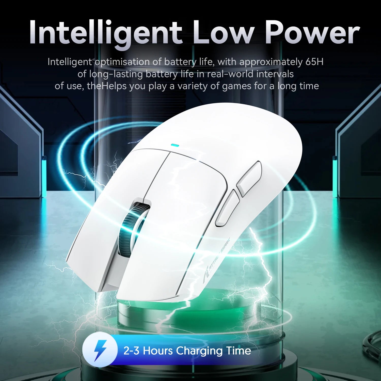 X11 Wireless Bluetooth Mouse,Paw3311 Three Mode 2.4G 400IPS RGB PC Gaming Mouse