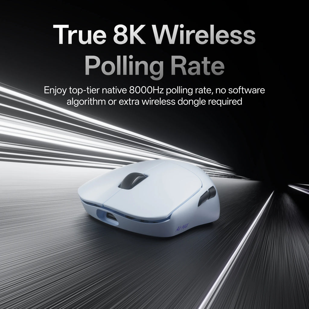 VT0 Air MAX Wireless Gaming Mouse True 8K Wireless Polling Rate Esports Grade 39G Lightweight 30000DPI Optical Encoder