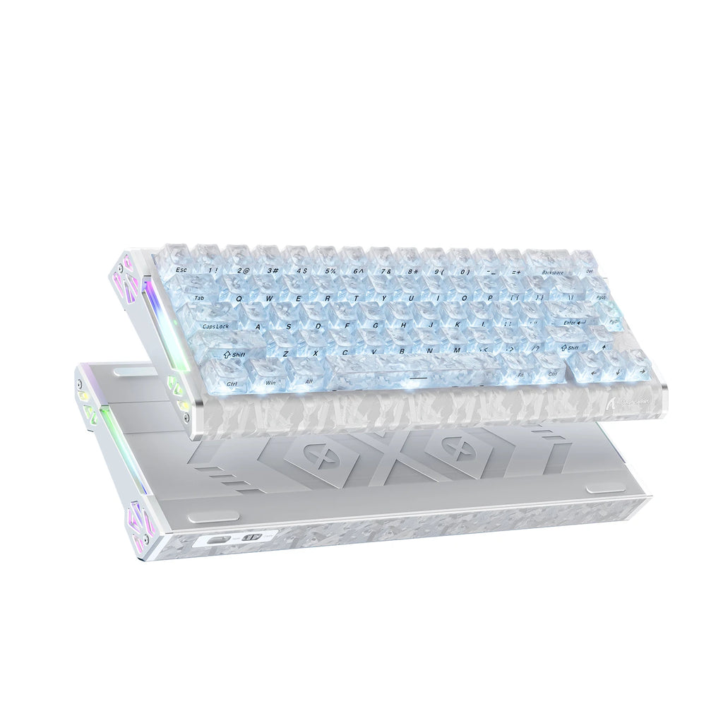 R68 HE 8000Hz Carbon Fiber Rapid Trigger Gaming Keyboard, 60% RGB Hall Effect Wired Magnetic Keyboard, CNC Aluminum