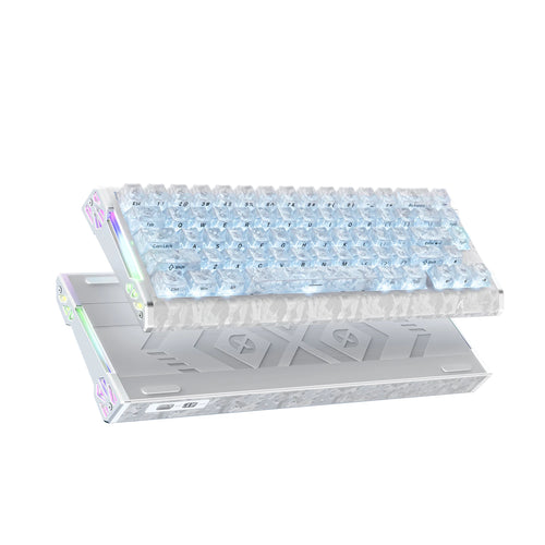 R68 HE 8000Hz Carbon Fiber Rapid Trigger Gaming Keyboard, 60% RGB Hall Effect Wired Magnetic Keyboard, CNC Aluminum