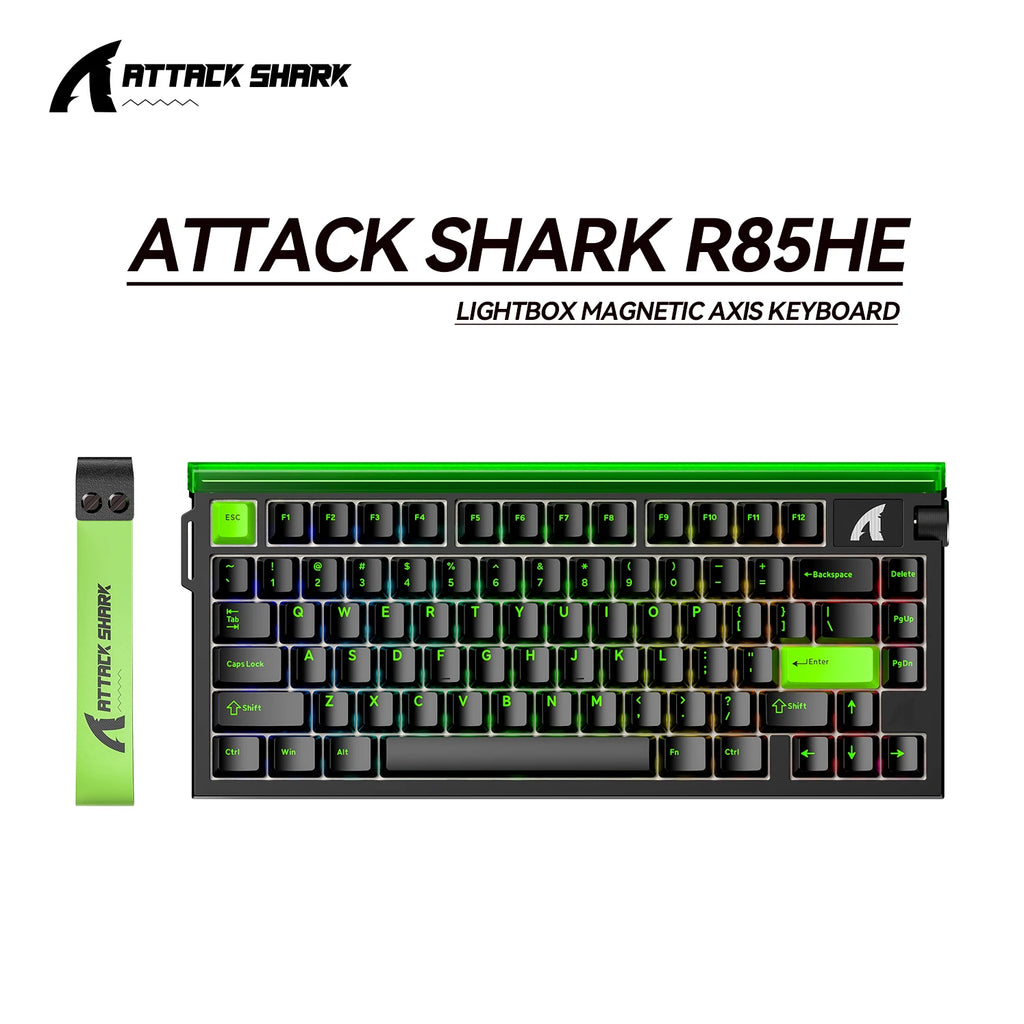 R85 HE Wired 8Khz Magnetic Keyboard,0.005Mm RT Accuracy,Support Rt/Snap Tap/Dks/Mt/Tgl,With Custom Lightbox