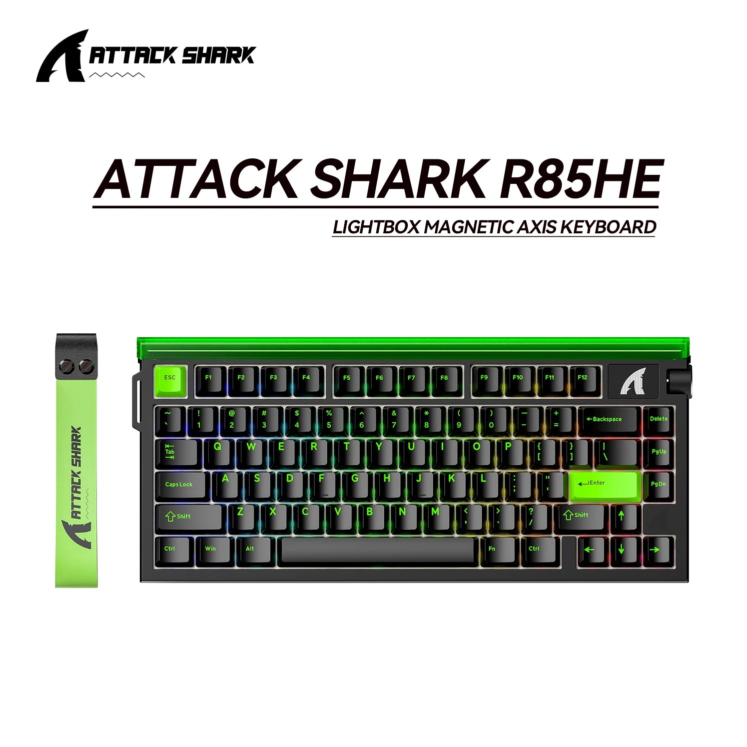 R85 HE Wired 8Khz Magnetic Keyboard,0.005Mm RT Accuracy,Support Rt/Snap Tap/Dks/Mt/Tgl,With Custom Lightbox