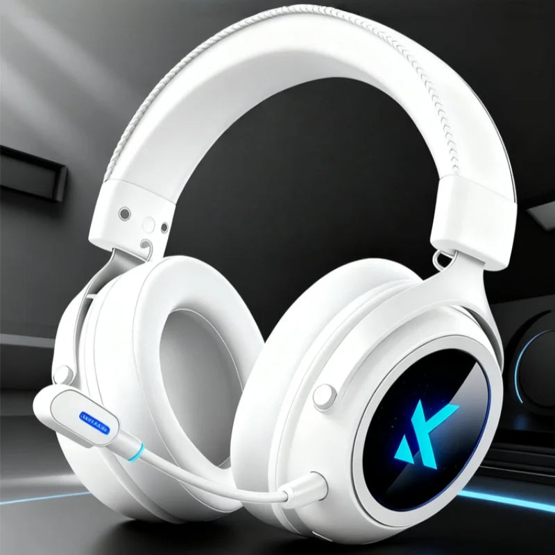 X9 Wireless Headworn Game 7.1 Headset Bluetooth 2.4G Three Mode 53Mm Aluminum Foil Polymer Diaphragm Esports Gift Headset