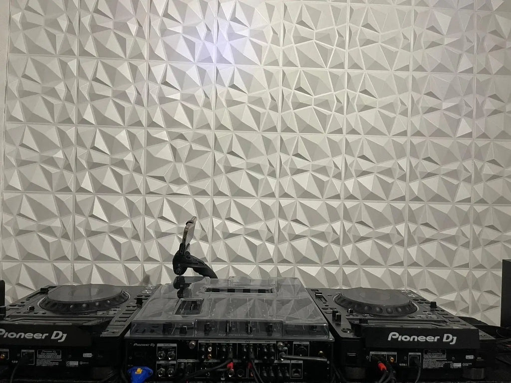 20PCS 3D Wall Panels 30X30Cm Indoor Wall Decoration for Living Room Bedroom Hotel Office Mural Tile-Panel-Mold 3D Wall Sticker