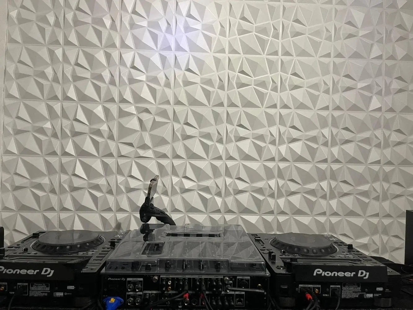 20PCS 3D Wall Panels 30X30Cm Indoor Wall Decoration for Living Room Bedroom Hotel Office Mural Tile-Panel-Mold 3D Wall Sticker