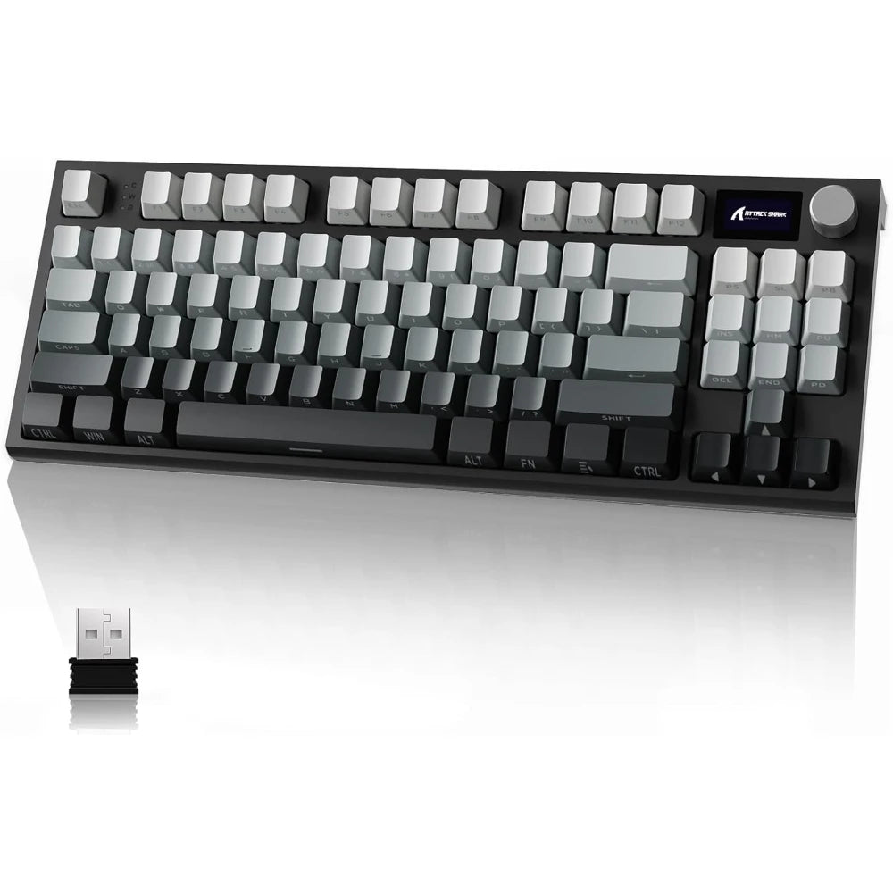 K86 RGB 75% Wireless Gasket Mechanical Keyboard,3-Mode Bluetooth5.0/2.4G/Usb-C Hot Swappable Gaming Keyboard