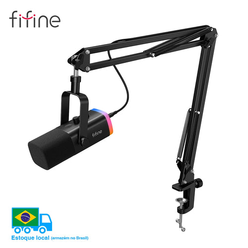 Dynamic XLR Microphone Kit with Boom Arm for Mixer,Gaming USB Mic Set with Rgb,Volume Control for PC PS5/4 Ampligame AM8T