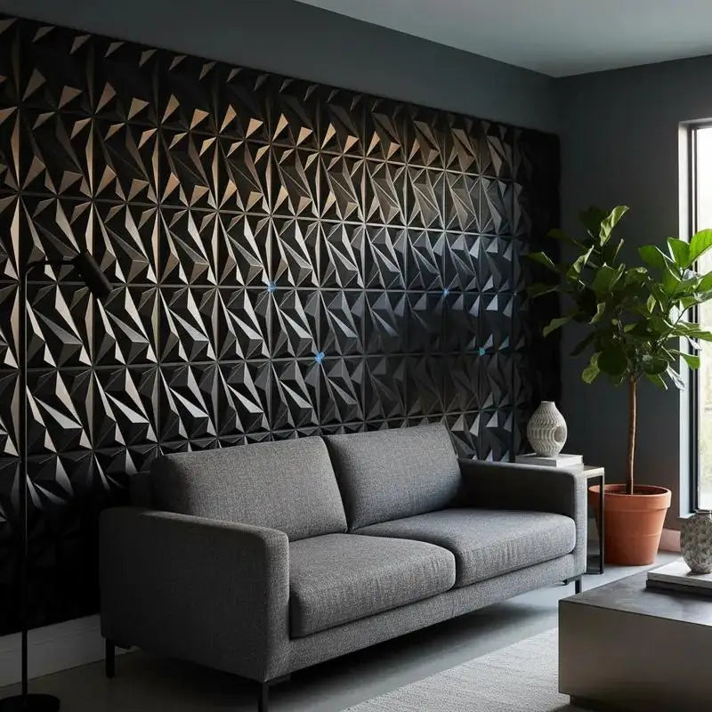 20PCS 3D Wall Panels 30X30Cm Indoor Wall Decoration for Living Room Bedroom Hotel Office Mural Tile-Panel-Mold 3D Wall Sticker