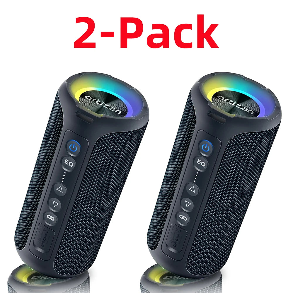 Bluetooth Speakers 40W Enhanced Bass Portable Outdoor Wireless Speaker 30Hrs IP7 Waterproof Shower Speaker Bluetooth 5.3