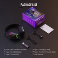 G19BT 2.4Ghz Wireless Gaming Headphones Ultra-Light Bluetooth 5.4 Headset Gamer with Microphone for Pc/Ps5/Xbox