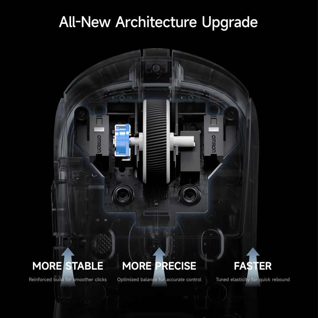 A7 V2 Lightweight Wireless Gaming Mouse Dual 8,000Hz Polling Rate PAW3950 TI Gaming Esports Office Mouse