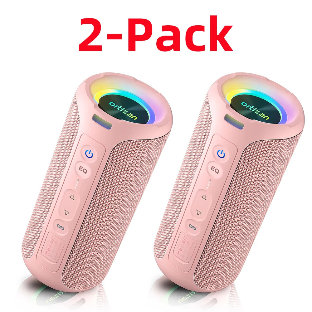 Bluetooth Speakers 40W Enhanced Bass Portable Outdoor Wireless Speaker 30Hrs IP7 Waterproof Shower Speaker Bluetooth 5.3