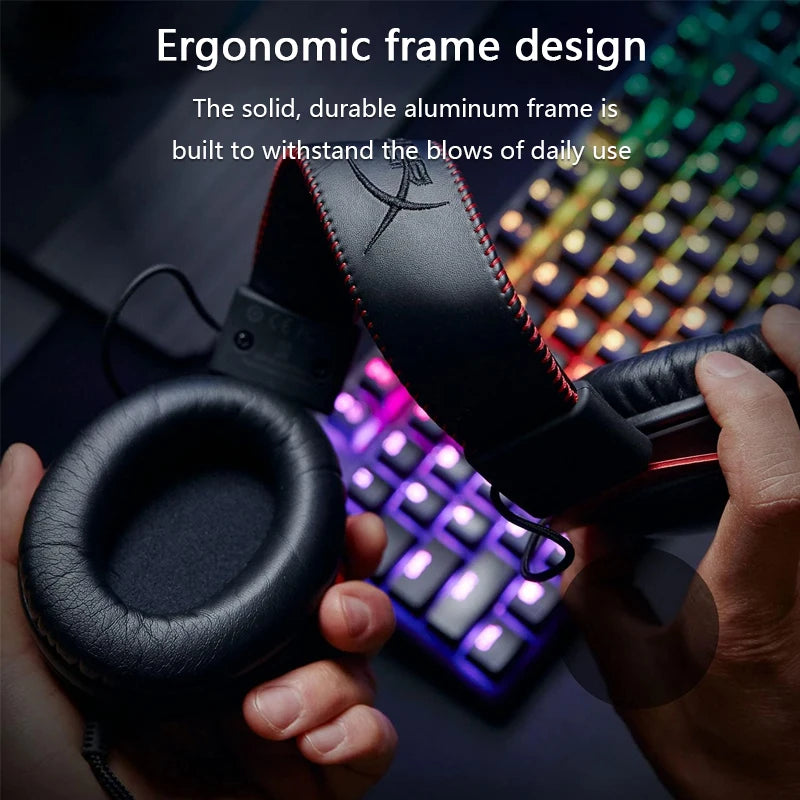 Cloud II Gaming Headset Hi-Fi 7.1 Surround Sound/Detachable Mic/Usb Sound Card for PC PS Cloud 2 Wired Gaming Headphone