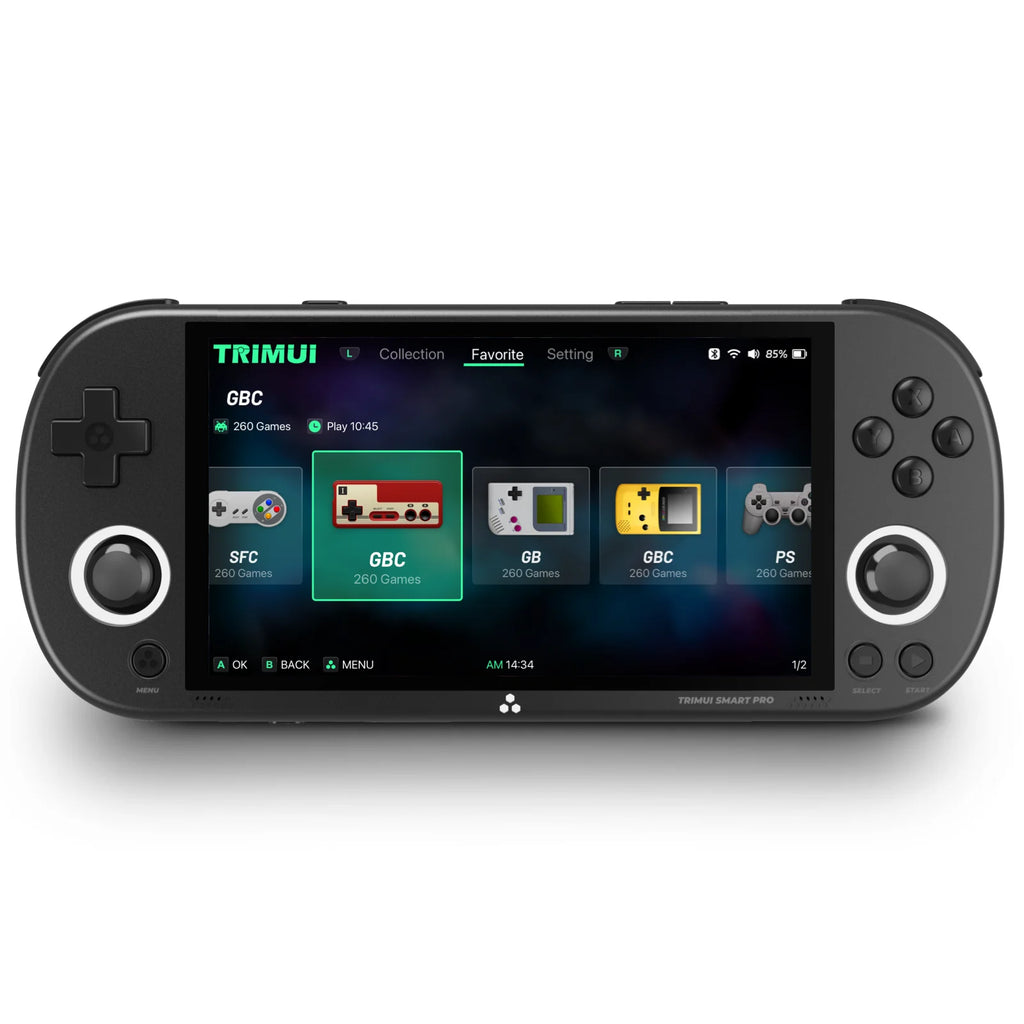 Smart Pro Handheld Game Console 4.96''IPS Screen Linux System Joystick RGB Lighting Smartpro Retro Video Game Player Gift