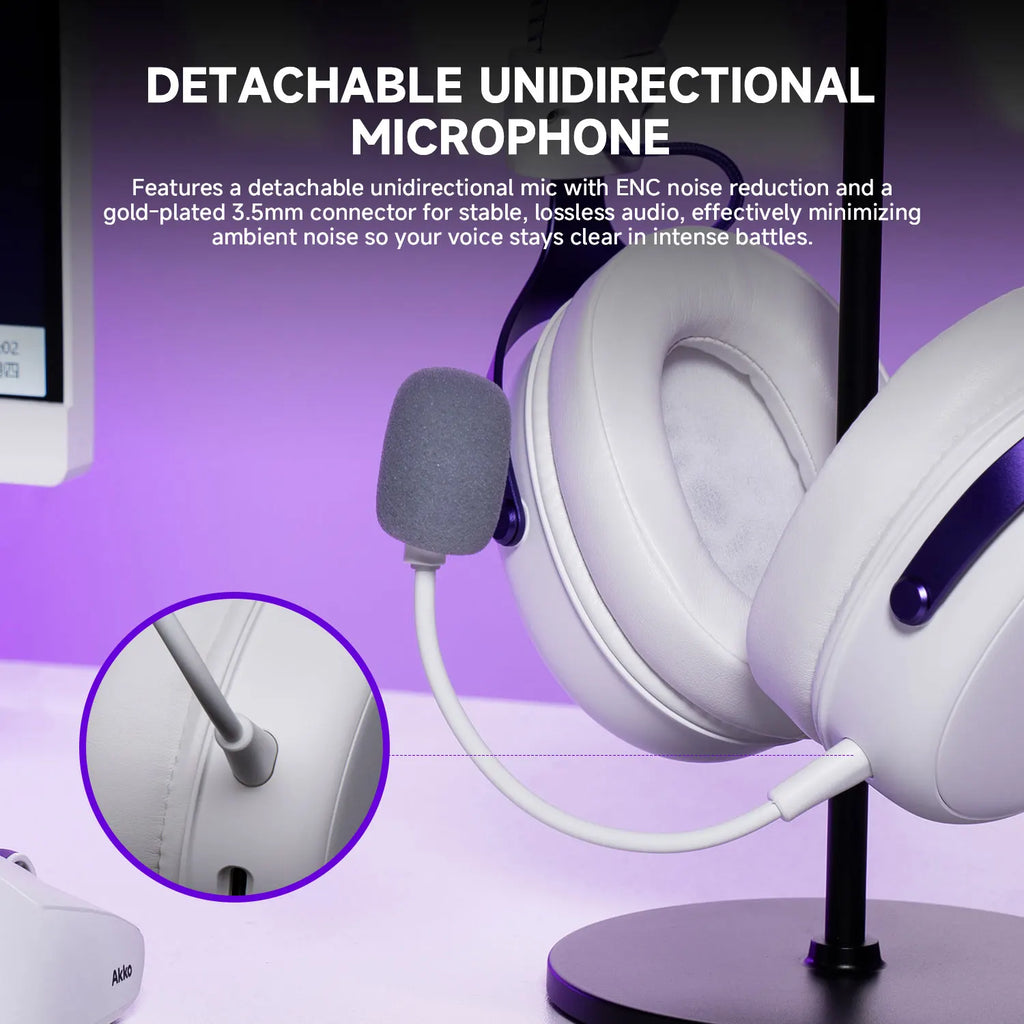 Verge S9 E-Sports Headset with Mic Quad-Mode Gaming Headphone 7.1 Channel Surround Sound Pro-Tuned FPS Audio 53Mm Driver