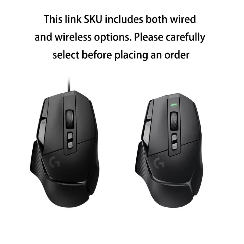 G502 X Lightspeed Wireless Gaming Mouse - LIGHTFORCE Hybrid Optical-Mechanical Switches, HERO 25K Gaming Sensor, Compat