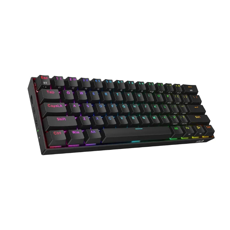 K530 Pro Draconic 61 Keys 60% Wireless RGB 100% Hot-Swap Socket Mechanical Keyboard Bluetooth/2.4Ghz/Wired 3-Mode