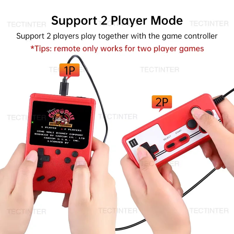 2.4Inch Retro Portable Mini Handheld Game Player 8 Bit Video Game Console Built-In 500 Games Gameboy for Kid Gift