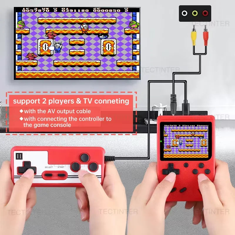 2.4Inch Retro Portable Mini Handheld Game Player 8 Bit Video Game Console Built-In 500 Games Gameboy for Kid Gift