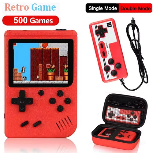 2.4Inch Retro Portable Mini Handheld Game Player 8 Bit Video Game Console Built-In 500 Games Gameboy for Kid Gift