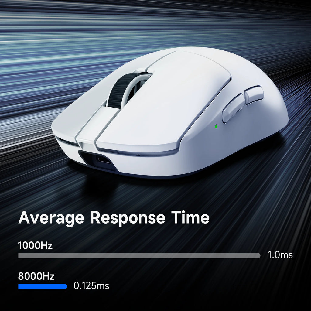 A7 V2 Lightweight Wireless Gaming Mouse Dual 8,000Hz Polling Rate PAW3950 TI Gaming Esports Office Mouse