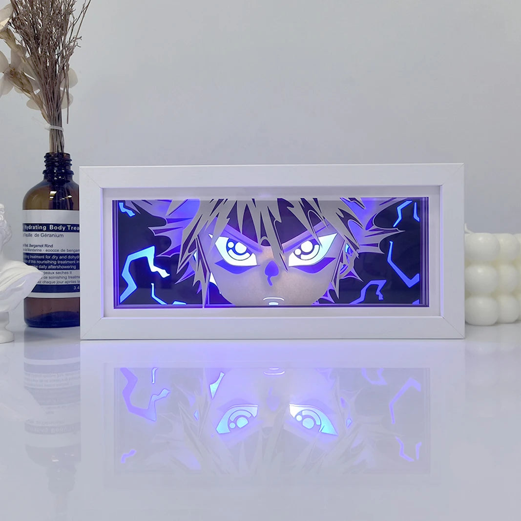 Anime Series Paper-Cut Light Room Bedroom Night Light Remote Control Colorful Light Box Atmosphere Light