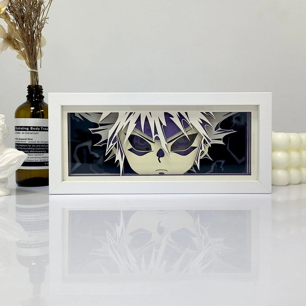 Anime Series Paper-Cut Light Room Bedroom Night Light Remote Control Colorful Light Box Atmosphere Light
