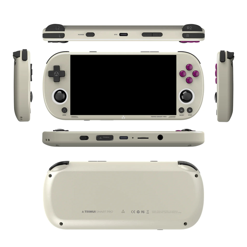 Smart Pro Handheld Game Console 4.96''IPS Screen Linux System Joystick RGB Lighting Smartpro Retro Video Game Player Gift