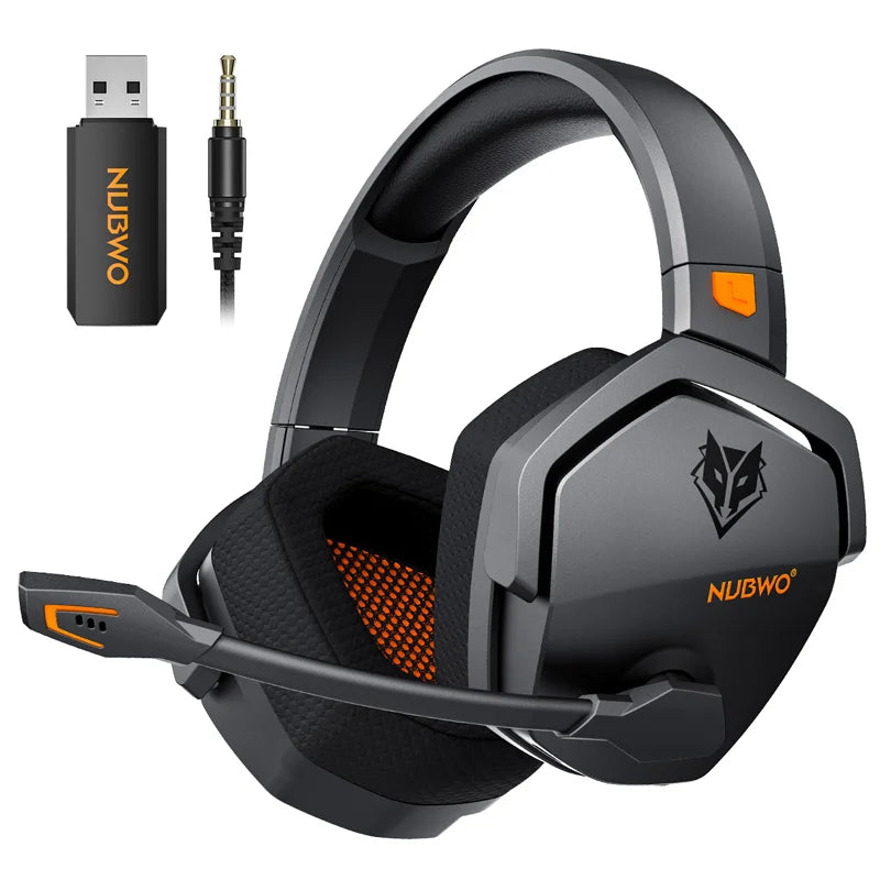 G06 Dual Wireless Gaming Headphones 2.4Ghz Bluetooth 5.3 Headsets Gamer with Microphone for PS5, PS4, PC, Mobile, Switch