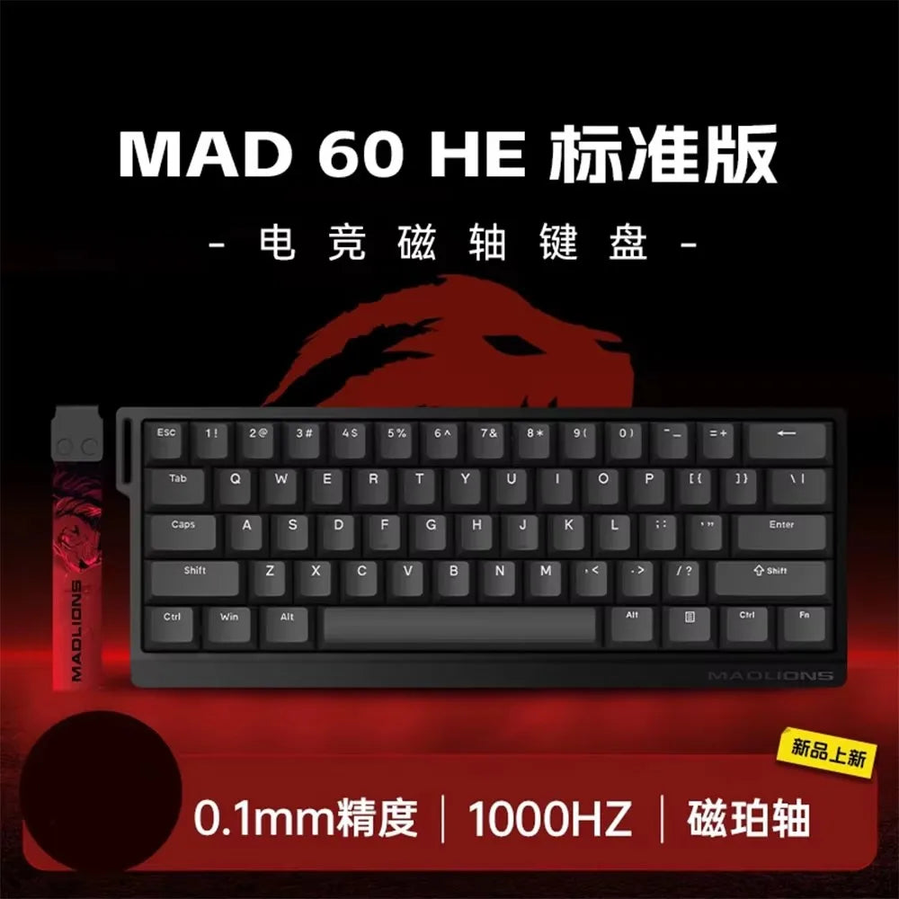Madcatz Mad60 Mad68 HE 8K Mechanical Keyboard Magnetic Switch Wired 60% 68% Gaming Keyboards Rapid Trigger Customs Keyboards