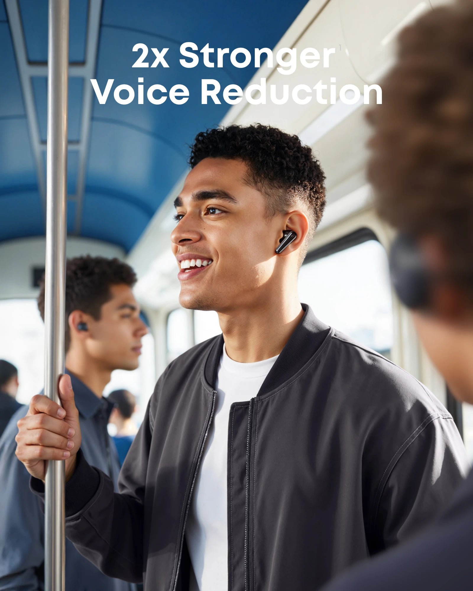 Soundcore Liberty 5 by , Noise-Cancelling Wireless Earbuds, Stronger Voice Reduction, Real-Time Adaptive Noise Cancellation