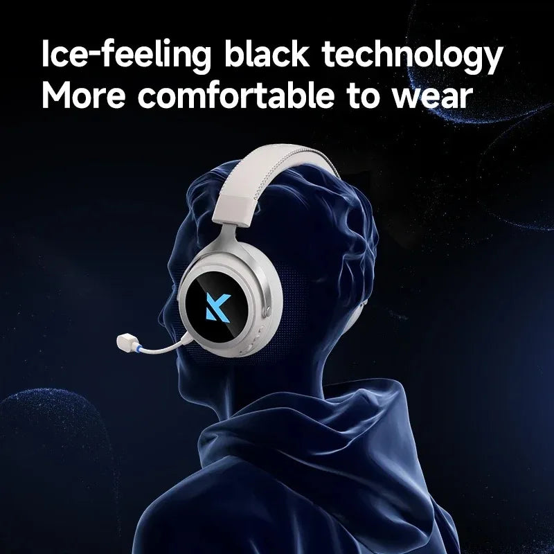 X9 Wireless Headworn Game 7.1 Headset Bluetooth 2.4G Three Mode 53Mm Aluminum Foil Polymer Diaphragm Esports Gift Headset