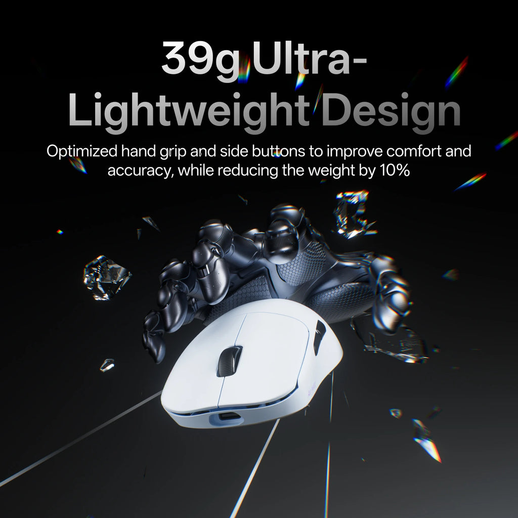 VT0 Air MAX Wireless Gaming Mouse True 8K Wireless Polling Rate Esports Grade 39G Lightweight 30000DPI Optical Encoder