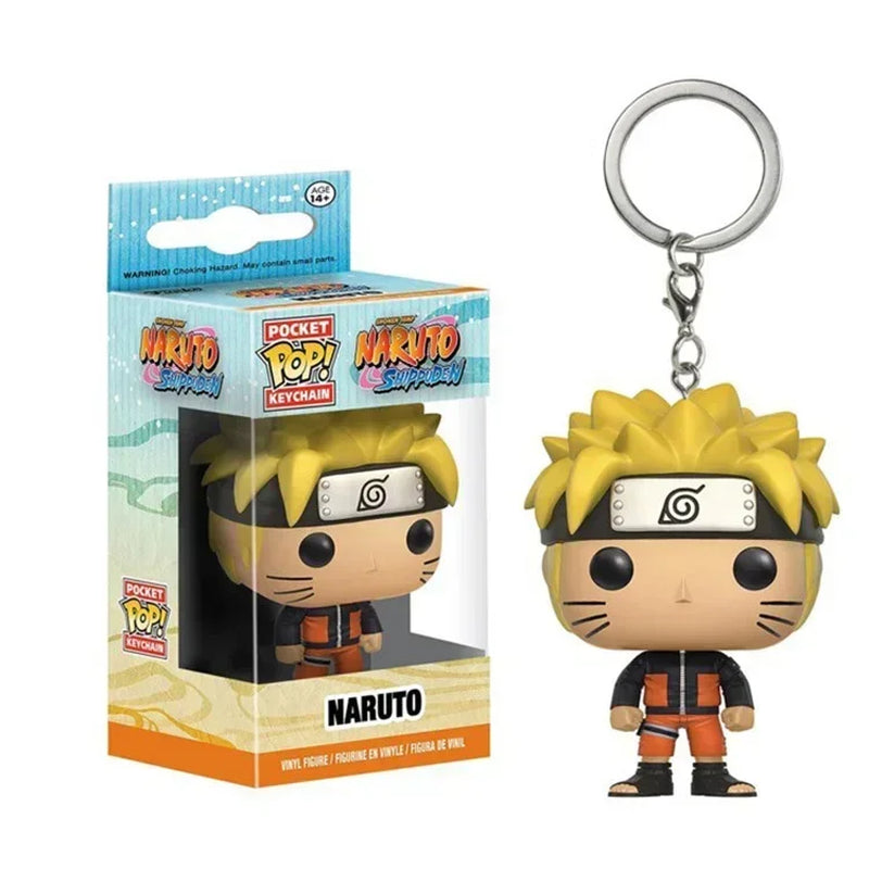 Pop Naruto Kurama Sasuke Wakaki Boruto SIX PATH KAKASHI Vinyl Figures Keychain Toys Pocket Pop Keyring Car Bag Toy
